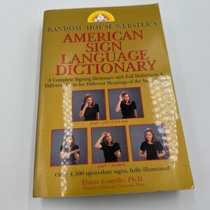 Random House Webster's American Sign Language Dictionary Elaine Costello ASL